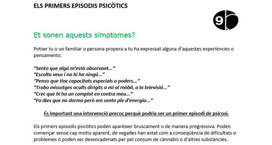 Els primers episodis psicòtics