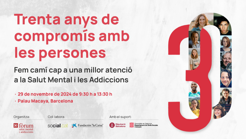 La Fundació Centre Higiene Mental Nou Barris present al 30 aniversari de Fòrum Salut Mental