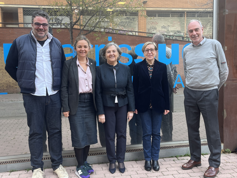 Visita a la nostra Fundació de  Sara Jaurrieta Guarner i de Carmen Andrés Añón